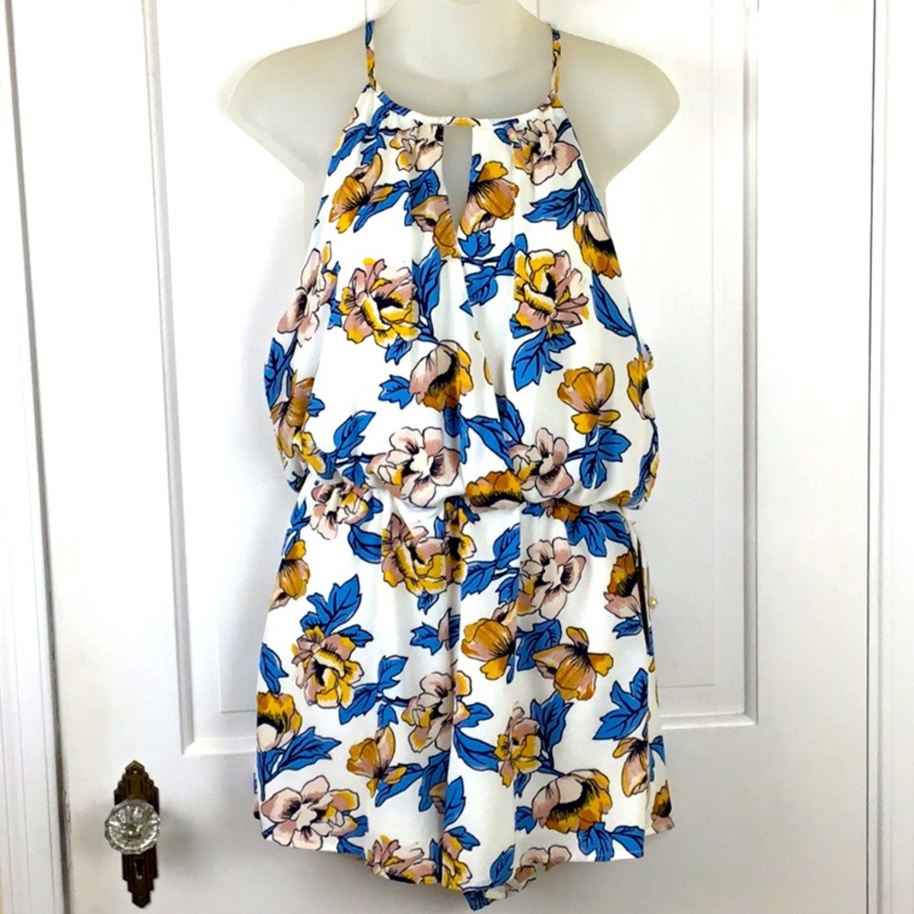 J for Justify Floral Romper Size M Boho Festival